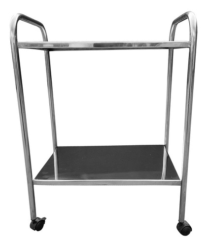 Mesa Hospitalar Carrinho Auxiliar Inox/ Rodinhas