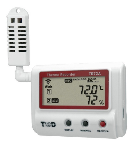 Registrador De Datos De Temperatura Y Humedad T&d Tr-72a