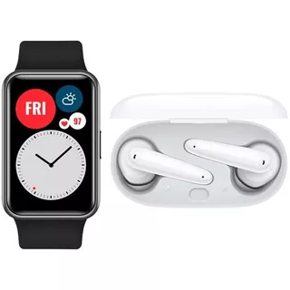 Combo Reloj Huawei Fit New + Freebuds Se Inalámbricos