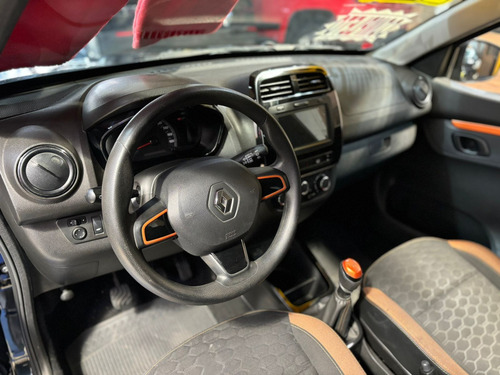 Renault Kwid 2022 1.0 FLEX Outsides Completo Manual Único Dono Preto