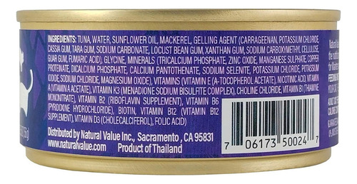 Natural Value Cat Food Atún N Toppings Con Caballa (sin Gran