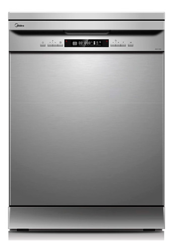 Lavavajilla 14 Servicios Midea Wqp12-7635qs Inox 8 Programas