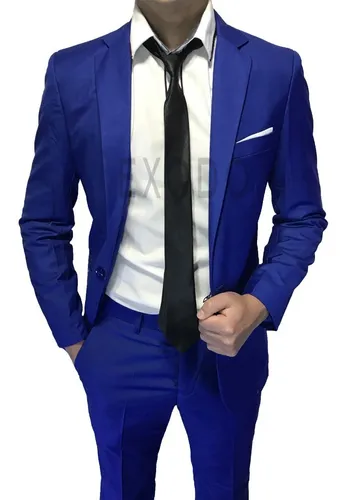 Terno Azul Rey Hombre Importado exclusivo Envi Gratis Cuotas