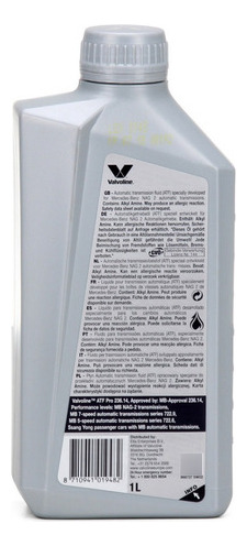 Aceite Transmisión Atf Pro Mb 236.14 Valvoline 1 Litro