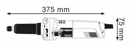 Turbineta Amoladora Recta Cuello Largo Bosch Suiza Ggs28lce