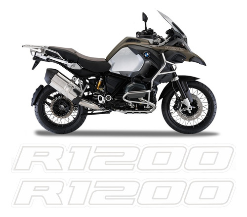 Par De Adesivos Para-lama Moto Bmw R1200 Gs 2013/ Cor Transparente