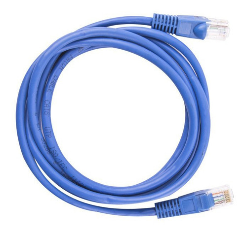 Patch Cord Cat 6 24awg, 3 Mts Azul