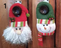 Comprar 2 Muñecos Navidad Tela Para Puerta San Nicolás .muñeco Nieve