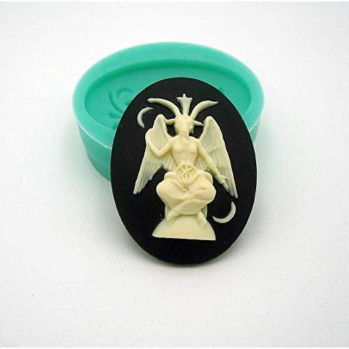 Molde De Silicona De Marca Baphomet Cameo Flexible Manu...