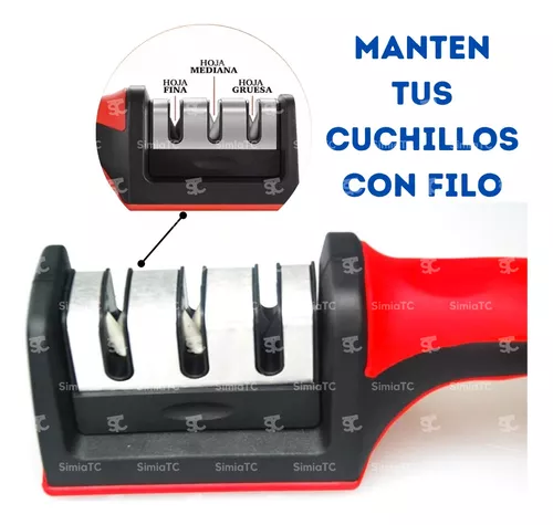 Afilador de cuchillos Profesional 3 slot espacios para di