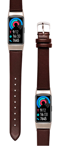 Correa De Cuero Huawei Band 6 Marron