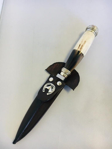 Imagen 1 de 5 de Cuchillo Artesanal Tehuelche 12,5 Cm/acero Inox 440 Y Alpaca