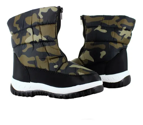 Via Bota Militar Camuflaje Verde Para Niño 78480