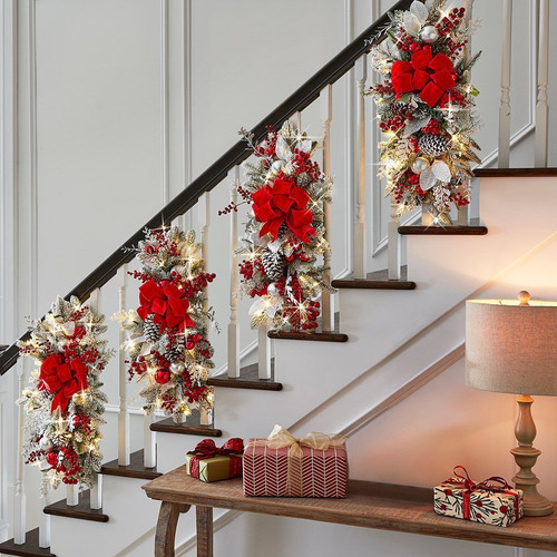 2 Adornos Navideños Colgantes, Guirnaldas Navideñas Para