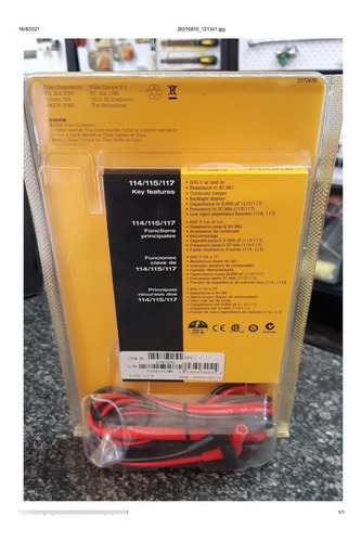 Imagen 2 de 2 de Multimetro Digital Tester Fluke 117