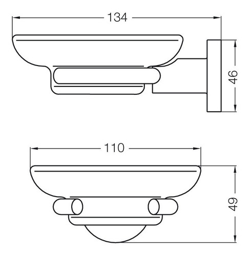 Imagen 6 de 8 de Kit Accesorios Baño Fv Libby 5 Piezas Cromado Cs6897 *
