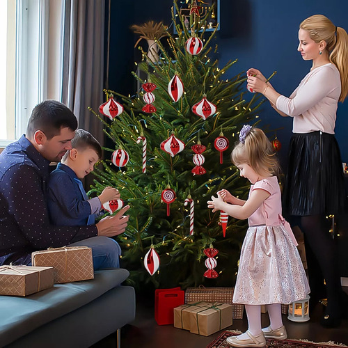 Accesorios De Decoración Para Árboles De Navidad, Caramelos