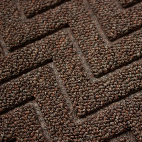 Tapete Entrada Casa Antiderrapante Uso Rudo Café 60x40 Cm