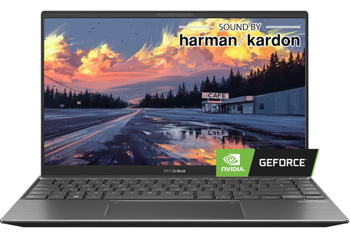 Asus Zenbook - Portátil Fhd De 14 Pulgadas, Amd Ryzen 5 5500u (beats I7-1185g7), Gráficos Geforce Mx450, Teclado Retroiluminado, Harman Kardon, Duración De Batería De 16 Horas, Wi-fi 6, Win 11 8 Gb