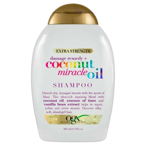 Shampoo Ogx Extra Fuerte Aceite De Coco 385ml