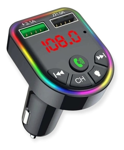 Transmisor Fm Bluetooth Para Vehiculos -  Mp3 - Cargador
