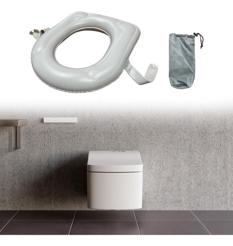 Cojín De Soporte De Inodoro Inflable, Cómoda Inflación De
