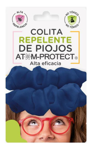 Colita Repelente Piojos Atomprotect X2 Azul