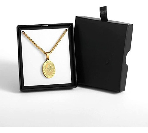 Colar Dourado De São Cristóvão, Pingente, Presente Católico,