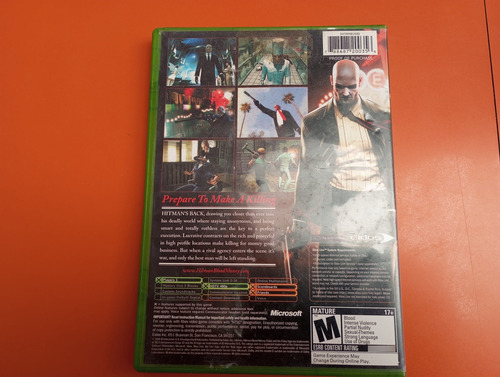 Hitman Blood Money Para Xbox Clásico (Usado)