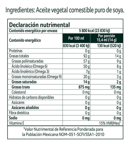 Aceite Vegetal Nutrioli Antigoteo Puro De Soya 700ml