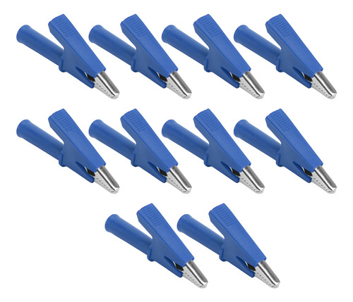 Pinza De Prueba Azul, 10 Piezas, Pinza De Cocodrilo, Prueba