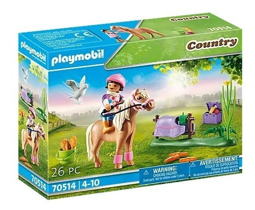 Figura Armable Playmobil Poni Coleccionable Islandés 26 Pc