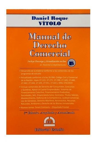 Manual De Derecho Comercial- Vitolo