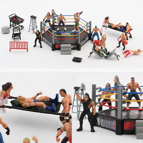 Juego De 32 Juguetes De Lucha Libre, Juego Luchadores Niños,