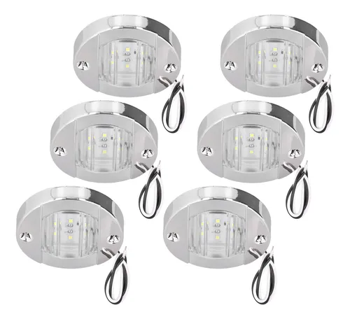 Marcador Lateral De Aviso Led Stern De 12 V, Redondo, Blanco