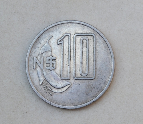 Moneda De Uruguay De 10 Pesos Año 1981 - En Rosario - (Usado)
