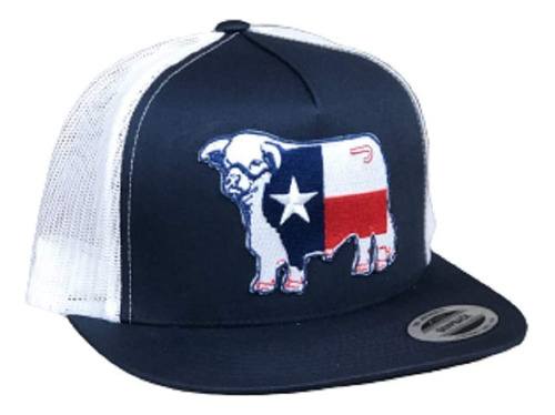 Lazy J Ranch Wear Gorra De Béisbol Snapback Azul Marino Y Bl