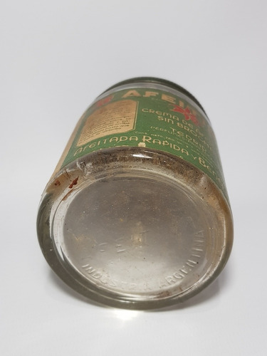 Imagen 3 de 7 de Antiguo Frasco Crema Afeitar S/ Brocha Afeitina Mag 56371