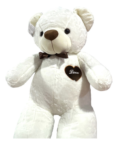 Peluche Gigante 110cm - Osito Marron Claro Con Moño Animal