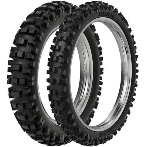 Par Pneu Cross Off-road 60/100-12 + 70/100-10 Rmx35 Rinaldi 