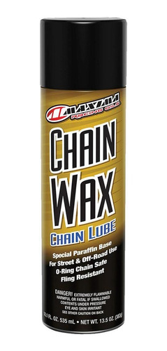 Imagen 1 de 3 de Maxima Chain Wax Cera Lubricante De Cadena 535ml
