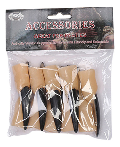 . Set De 10 Dedos Postizos For Halloween De Witches Nails