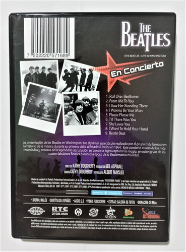 The Beatles Dvd The Beatles En Wshington En Concierto (Usado)