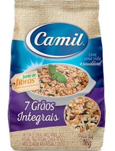 Arroz 7 Grãos Integrais Camil 1 Kilo - Kit Com 2