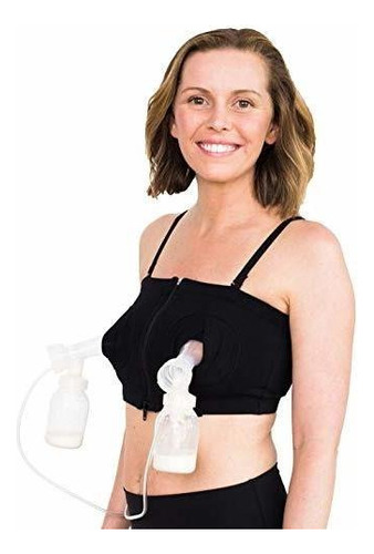 Simple Wishes Dlite Hands Free Breastpump Bra (negro L-p