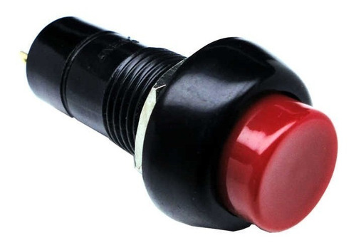 Boton Pulsador Plastico Rojo Bocina Luces Electricidad