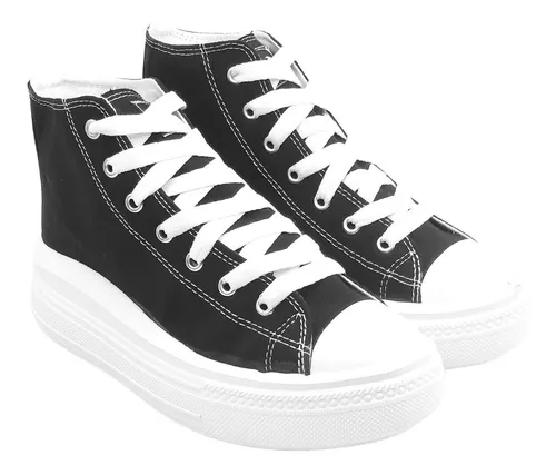 Zapatillas de online tela con plataforma