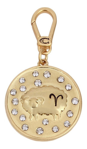 Charm Coach Dorado Colgante Zodiaco Aries