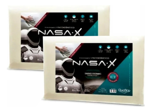 Set X2 Almohada Modelo Nasa Visco Ns 3200 - Dormire