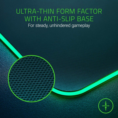 Imagen 7 de 7 de Mousepad Gamer Razer Firefly V2 Iluminación Chroma Rgb 35x25